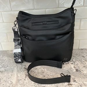 LUG Cable Car Crossbody in Vegan Leather - In New Abstract Fern Print